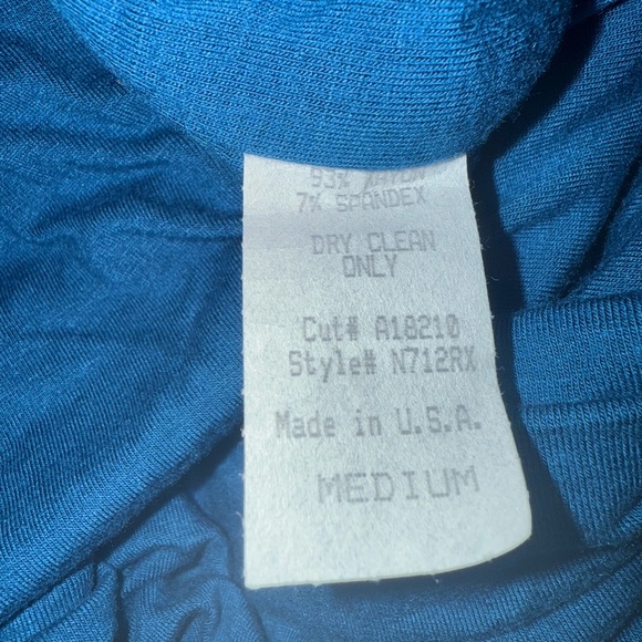 Sky Blue Mini Dress with Jeweled Neckline - New - Picture 6 of 6